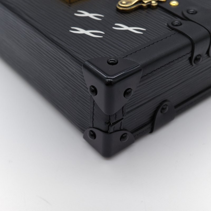 Louis Vuitton 路易威登 Petite Malle 黑色 Epi 牛皮 手拿包 肩背包-7