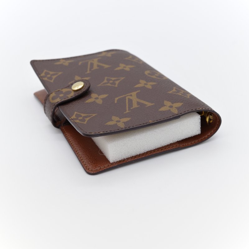Louis Vuitton 路易威登  經典花紋 Agenda PM 棕色 帆布 六孔 筆記本 封套-6