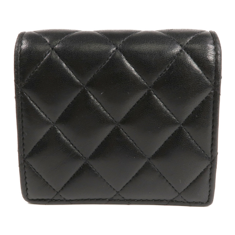CHANEL 羊皮皮革Wallet金扣錢包-2