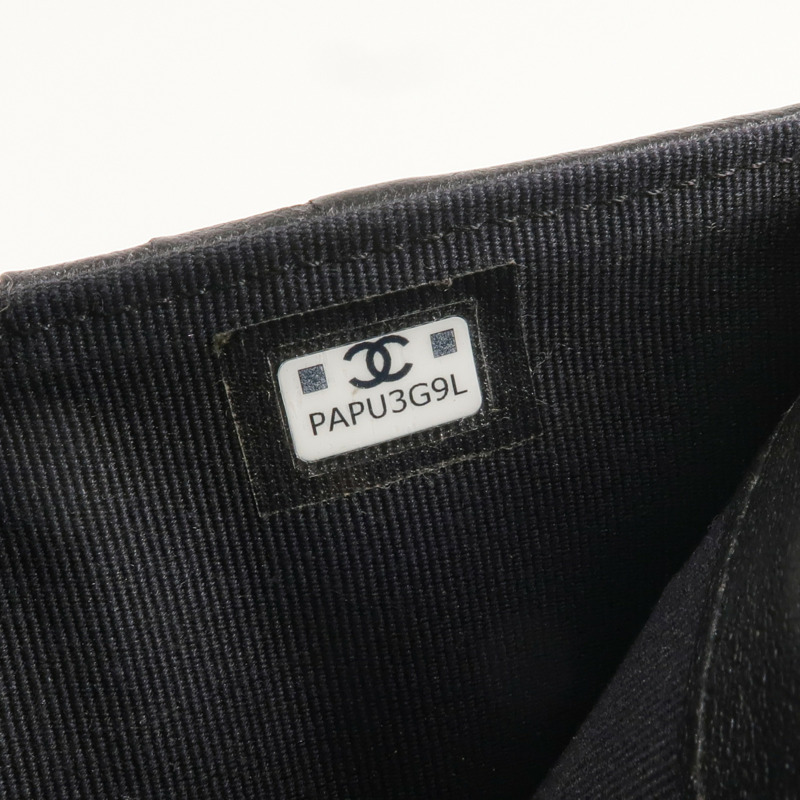 CHANEL 羊皮皮革Wallet金扣錢包-7