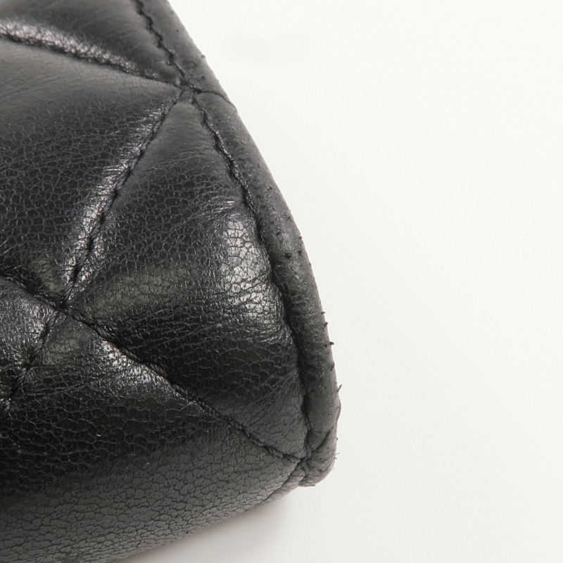 CHANEL 羊皮皮革Wallet金扣錢包-18