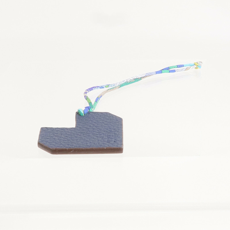HERMES Togo/Epsom皮革Petit H Heart掛飾-4