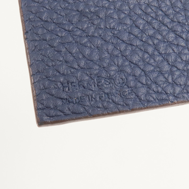 HERMES Togo/Epsom皮革Petit H Heart掛飾-5