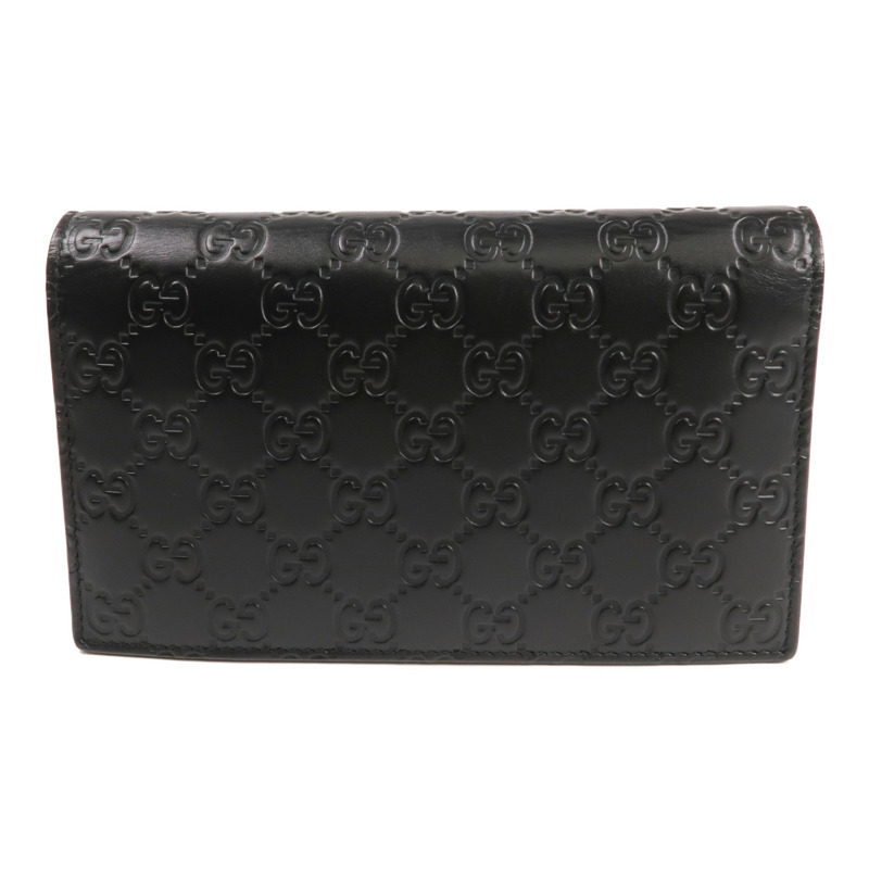 GUCCI 牛皮皮革Chain Shoulder Bag金扣鏈帶肩背袋-2