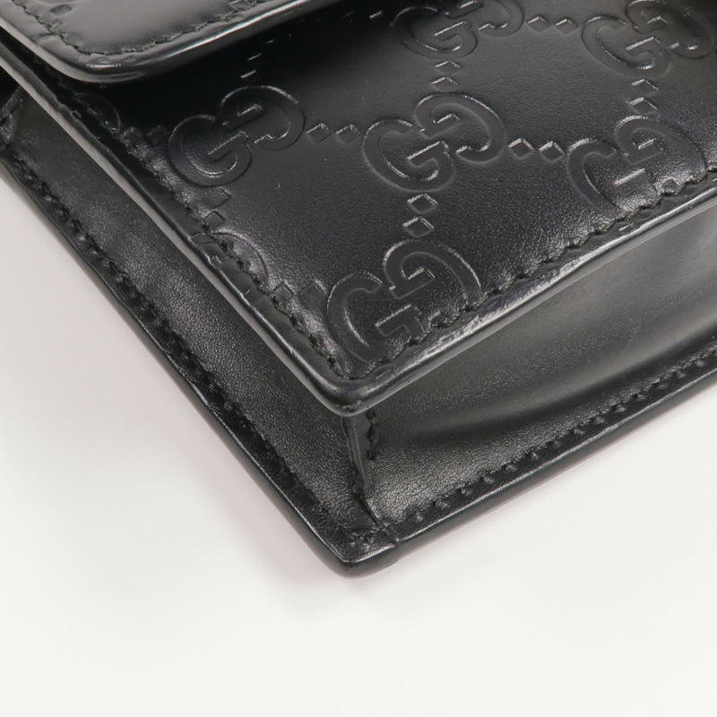 GUCCI 牛皮皮革Chain Shoulder Bag金扣鏈帶肩背袋-11