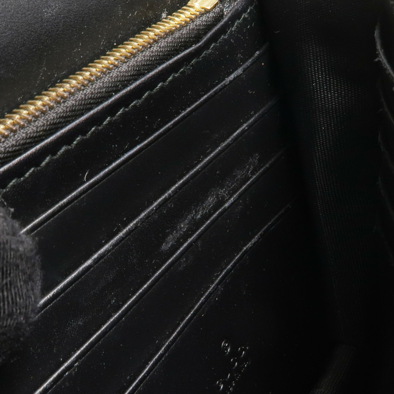 GUCCI 牛皮皮革Chain Shoulder Bag金扣鏈帶肩背袋-17