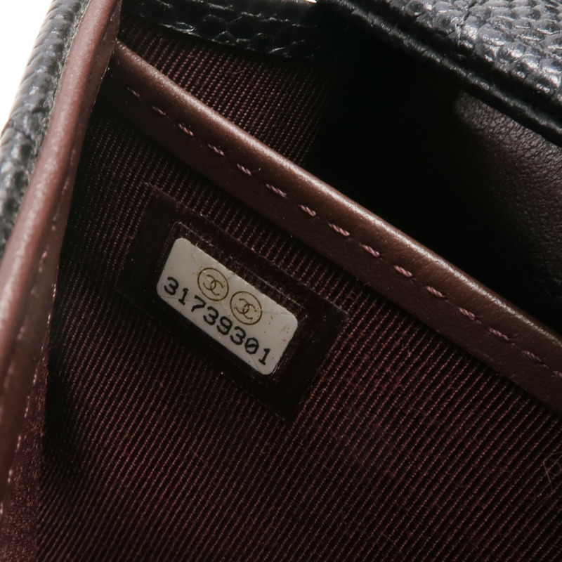 CHANEL 牛皮皮革Long Wallet金扣長錢包-7