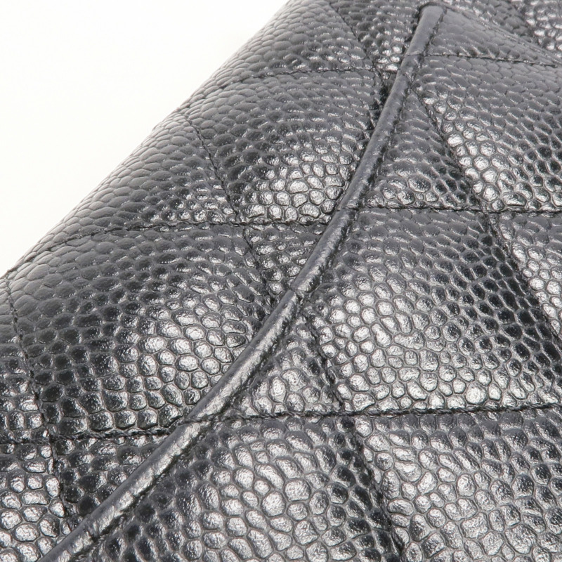 CHANEL 牛皮皮革Long Wallet金扣長錢包-16