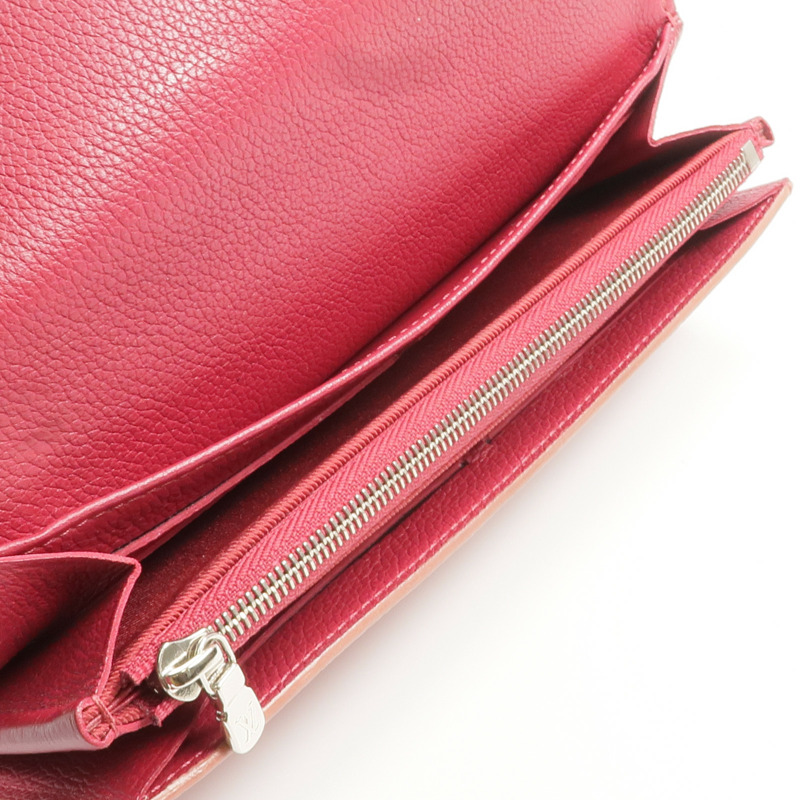 LOUIS VUITTON 牛皮皮革Portefeuille My Lockme銀扣長錢包-5