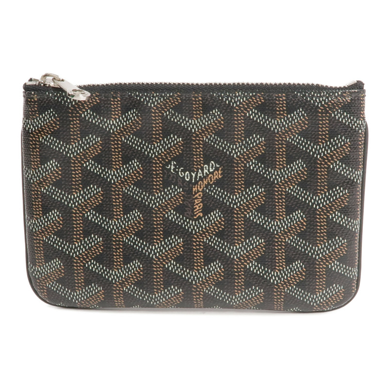 GOYARD 塗層帆布Pouch銀扣手拿包-0