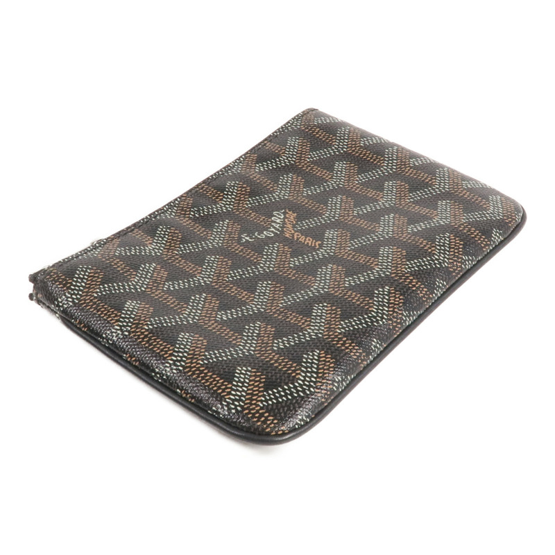 GOYARD 塗層帆布Pouch銀扣手拿包-3