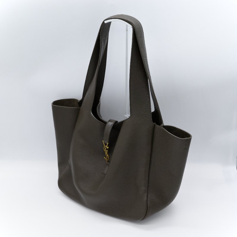 Saint Laurent 聖羅蘭 Le 5 À 7 Bea 墨綠 鹿皮 托特包-2