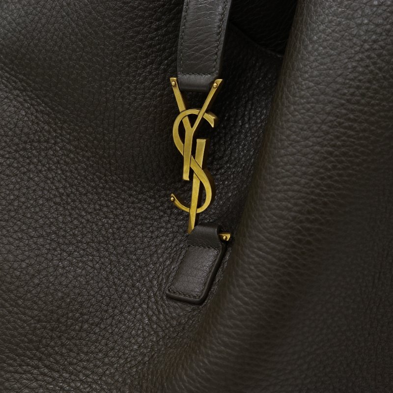 Saint Laurent 聖羅蘭 Le 5 À 7 Bea 墨綠 鹿皮 托特包-5