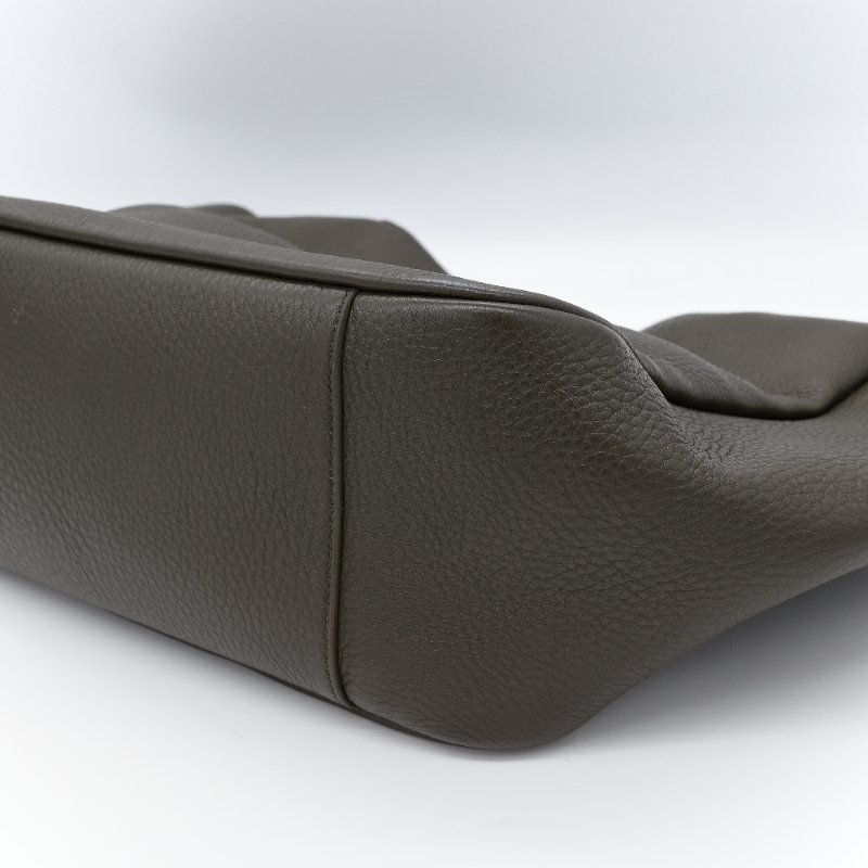 Saint Laurent 聖羅蘭 Le 5 À 7 Bea 墨綠 鹿皮 托特包-8