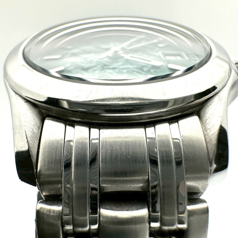 歐米茄海馬120 2586.70 Jacques Mayol 1998限量版綠精鋼石英女錶-6