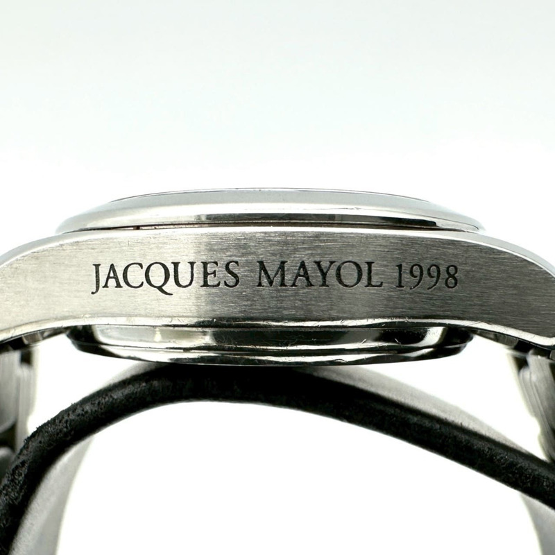 歐米茄海馬120 2586.70 Jacques Mayol 1998限量版綠精鋼石英女錶-7