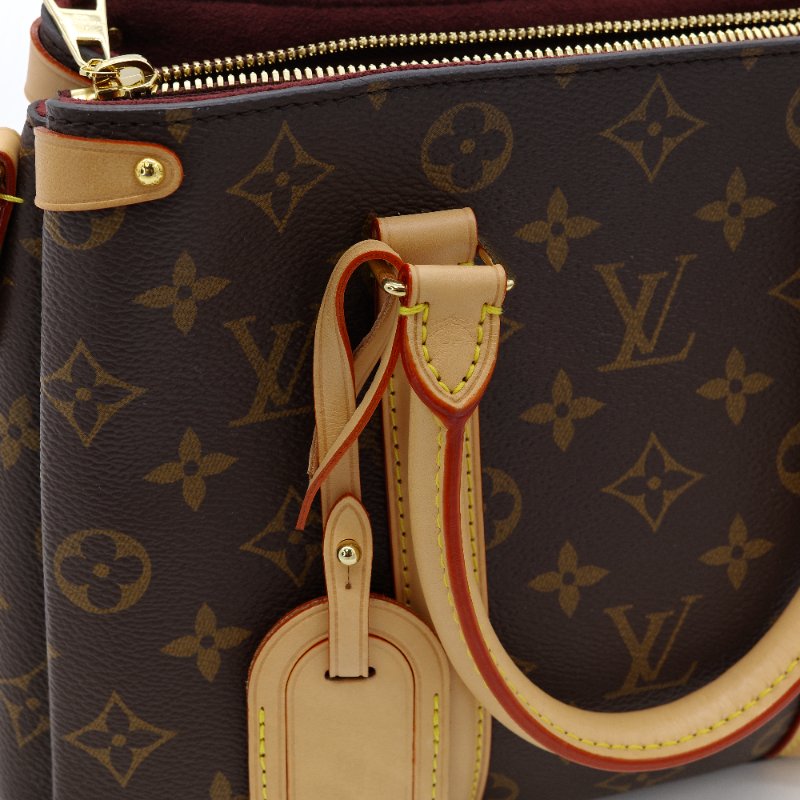 Louis Vuitton 路易威登 Soufflot BB 帆布 絨布內襯 兩用手提包 肩背包-12