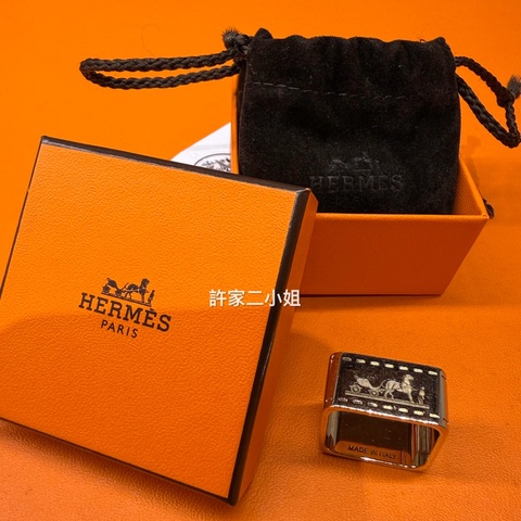 Hermes 二手閒置97新 黃酮材質絲巾釦