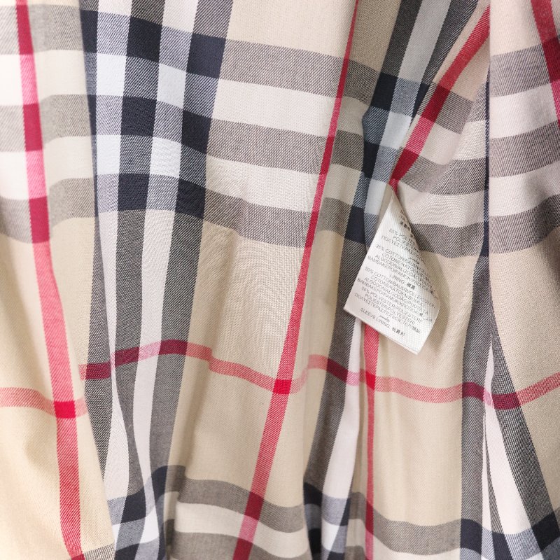 Burberry 巴寶莉 經典 黑色 棉質 混紡 長版風衣-15