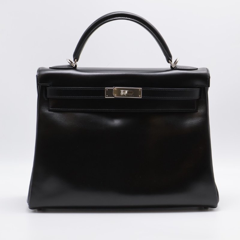HERMES Kelly 32 - 黑銀 🄹-0