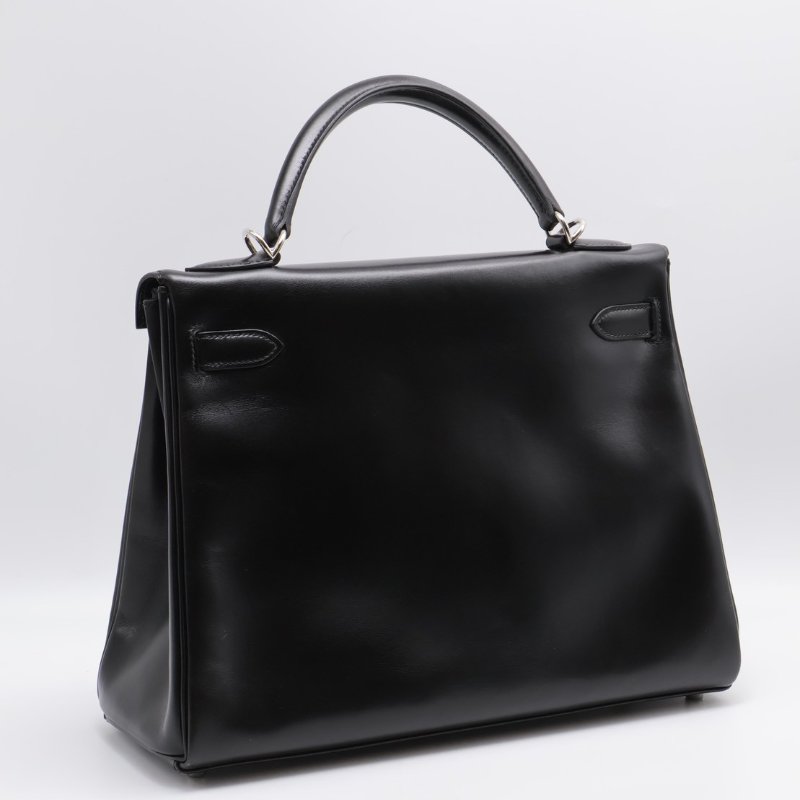 HERMES Kelly 32 - 黑銀 🄹-1