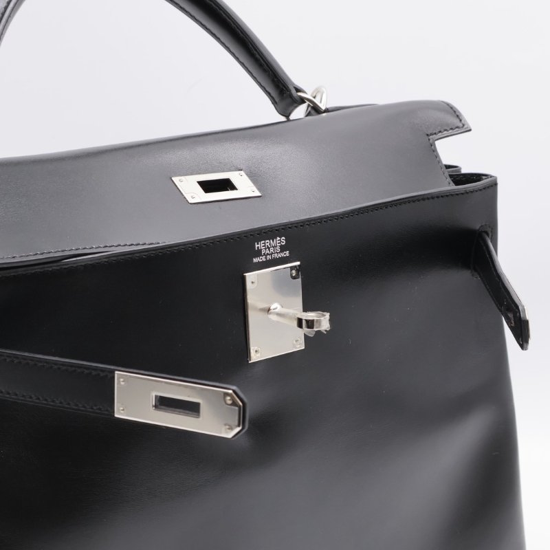 HERMES Kelly 32 - 黑銀 🄹-3