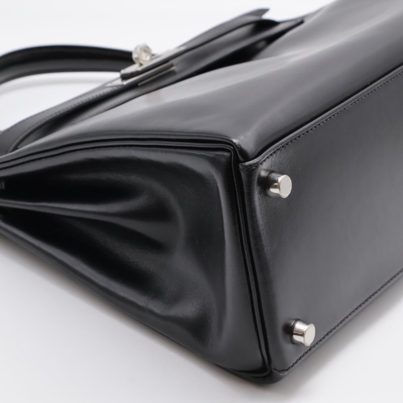 HERMES Kelly 32 - 黑銀 🄹-4
