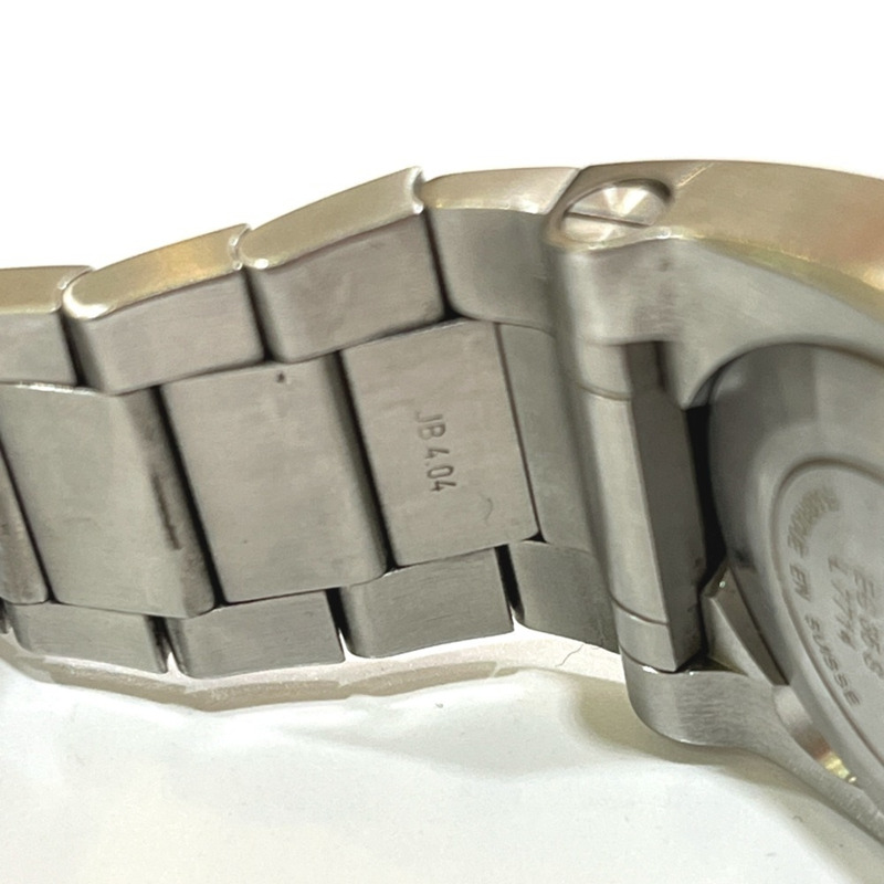 寶格麗 EG35S Ergon 日期自動腕錶，黑色錶盤，男士不鏽鋼銀色錶殼-13