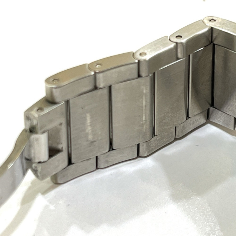 寶格麗 EG35S Ergon 日期自動腕錶，黑色錶盤，男士不鏽鋼銀色錶殼-14