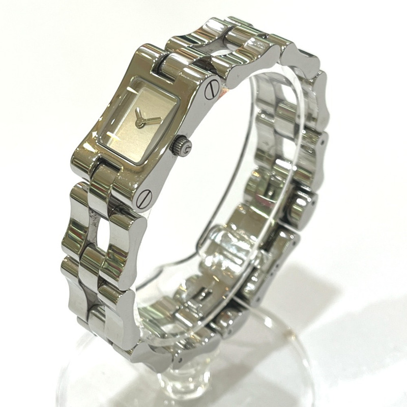 GUCCI 2305L 手環式腕錶，女士石英模擬方形不鏽鋼錶帶-2