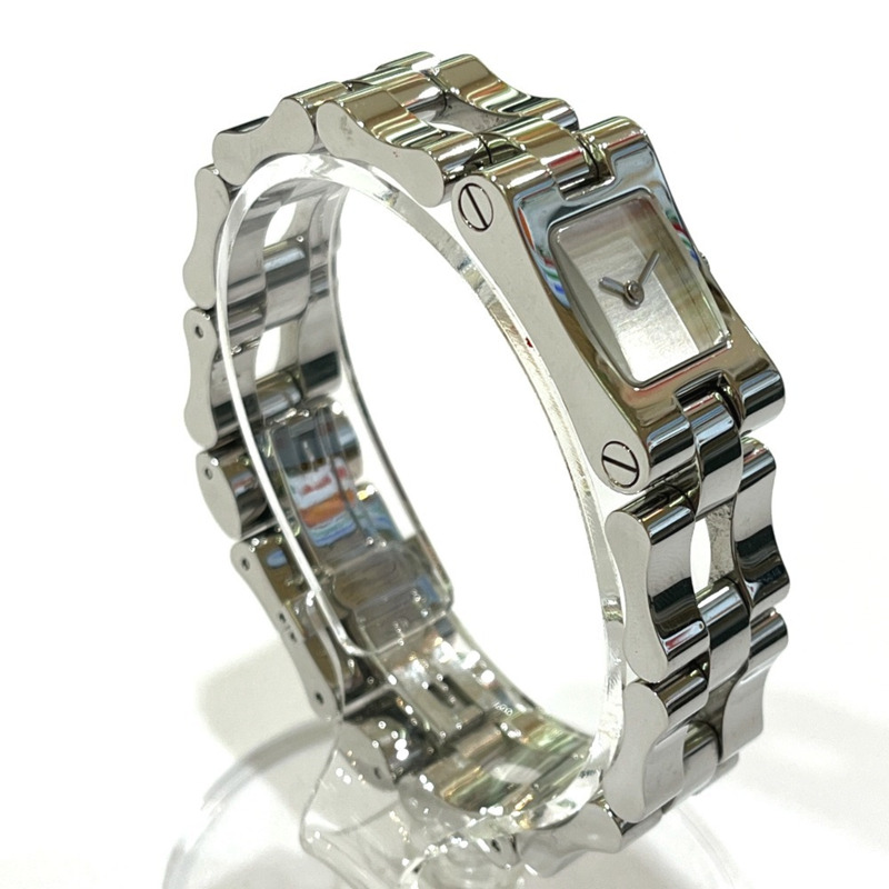 GUCCI 2305L 手環式腕錶，女士石英模擬方形不鏽鋼錶帶-3