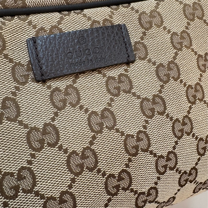 Gucci 老花提花布腰包/胸口包-1