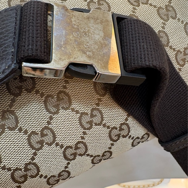 Gucci 老花提花布腰包/胸口包-7