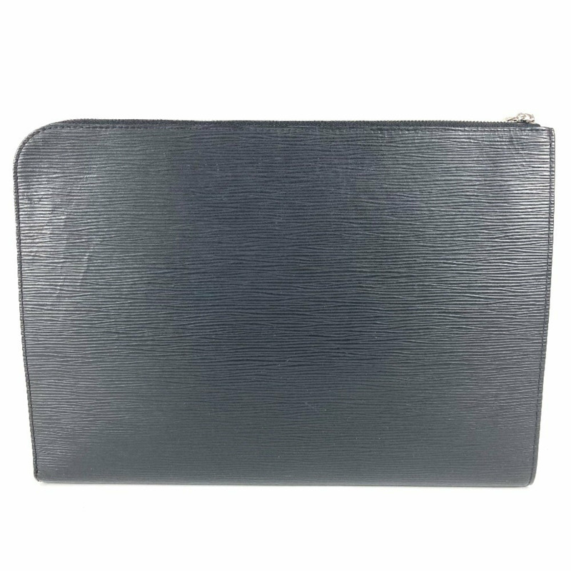 路易威登 M68198 Epi 皮革 LV Circle Pochette Jour GM 手拿包，L 型拉鍊，男女皆宜，黑色。-1