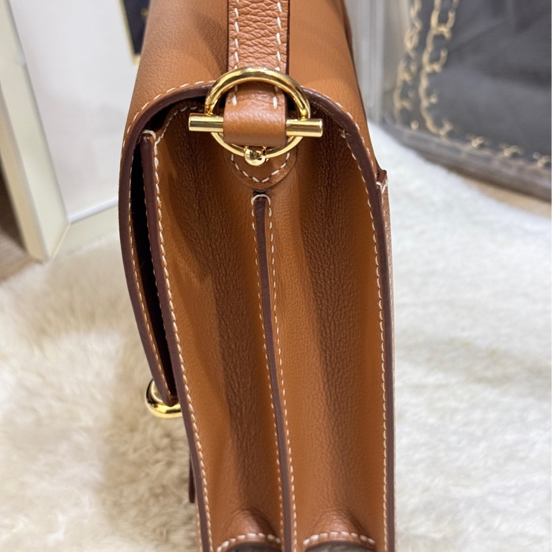 愛馬仕最保值的✨金色x金釦✨  Hermes Roulis gold愛馬仕金剛色 D刻-1