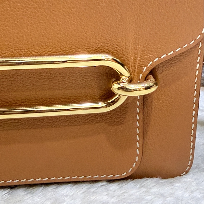 愛馬仕最保值的✨金色x金釦✨  Hermes Roulis gold愛馬仕金剛色 D刻-7