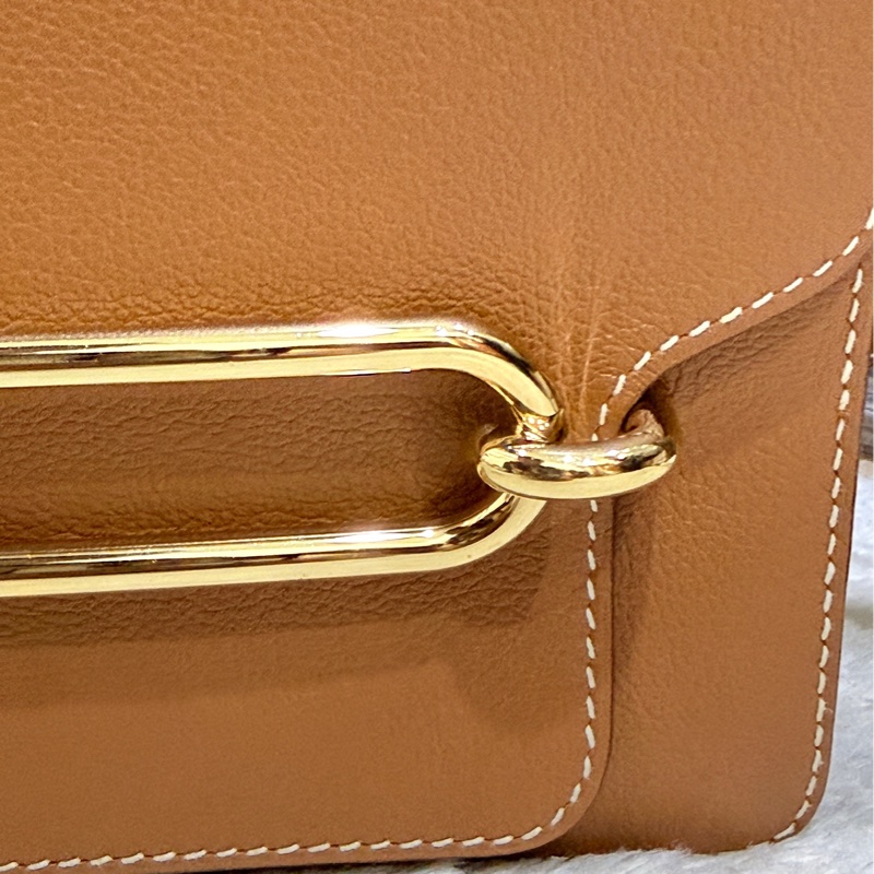 愛馬仕最保值的✨金色x金釦✨  Hermes Roulis gold愛馬仕金剛色 D刻-15