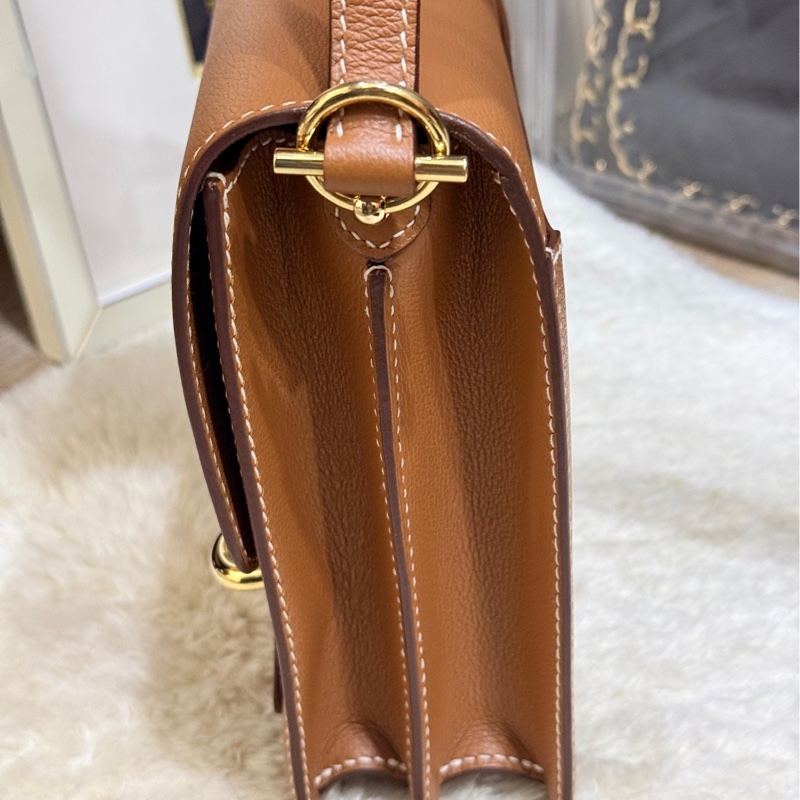 愛馬仕最保值的✨金色x金釦✨  Hermes Roulis gold愛馬仕金剛色 D刻-19