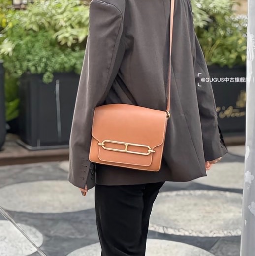 愛馬仕最保值的✨金色x金釦✨  Hermes Roulis gold愛馬仕金剛色 D刻-22