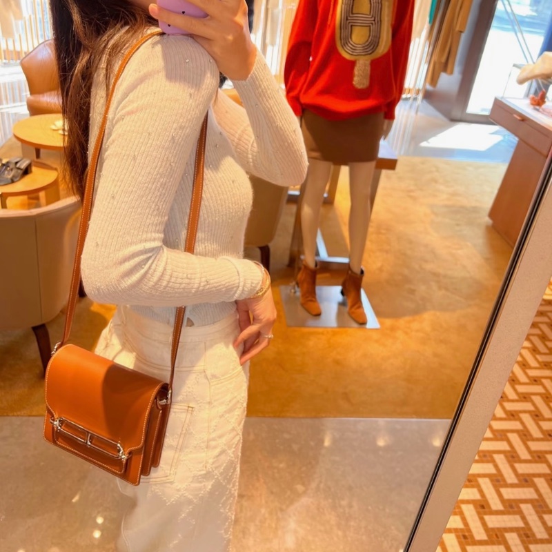 愛馬仕最保值的✨金色x金釦✨  Hermes Roulis gold愛馬仕金剛色 D刻-23