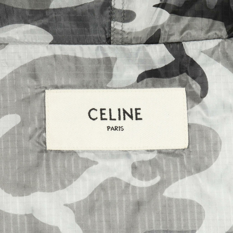 CELINE Mountain 連帽衫，尼龍材質，灰色/黑色，二手，男款 50 碼-2