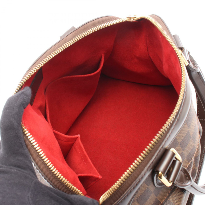 LOUIS VUITTON Trevi PM 單肩手提包 N51997 Damier 帆布皮革 Ebene 二手-2