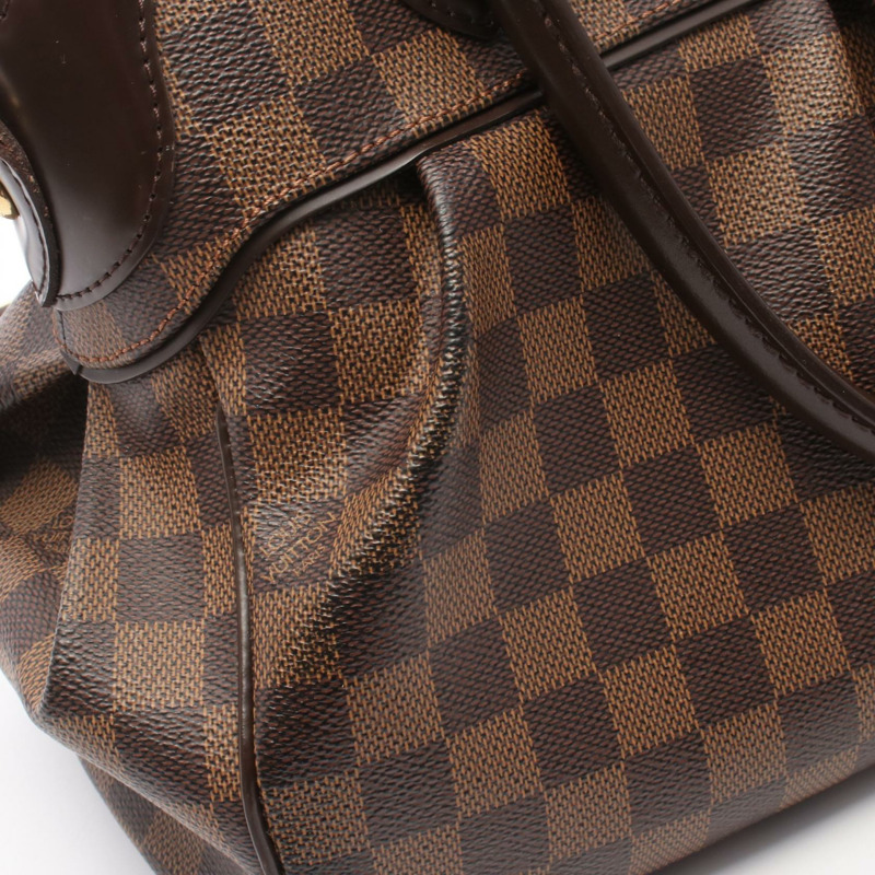 LOUIS VUITTON Trevi PM 單肩手提包 N51997 Damier 帆布皮革 Ebene 二手-5
