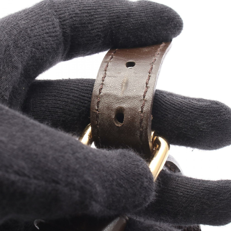 LOUIS VUITTON Trevi PM 單肩手提包 N51997 Damier 帆布皮革 Ebene 二手-6