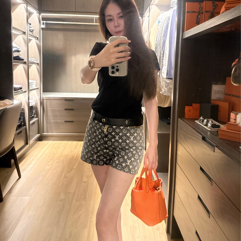 Hermes 98新 全配閒置品 Picotin菜籃子18 愛馬仕橘金扣-22