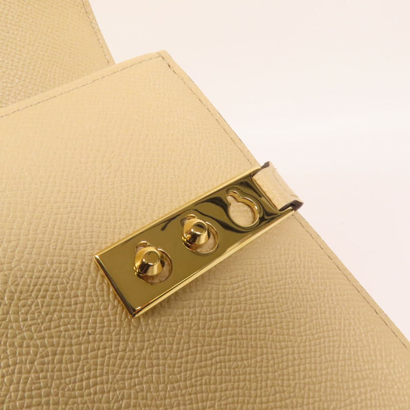 Delvaux 牛皮皮革Tempete PM金扣手挽肩背兩用袋-8