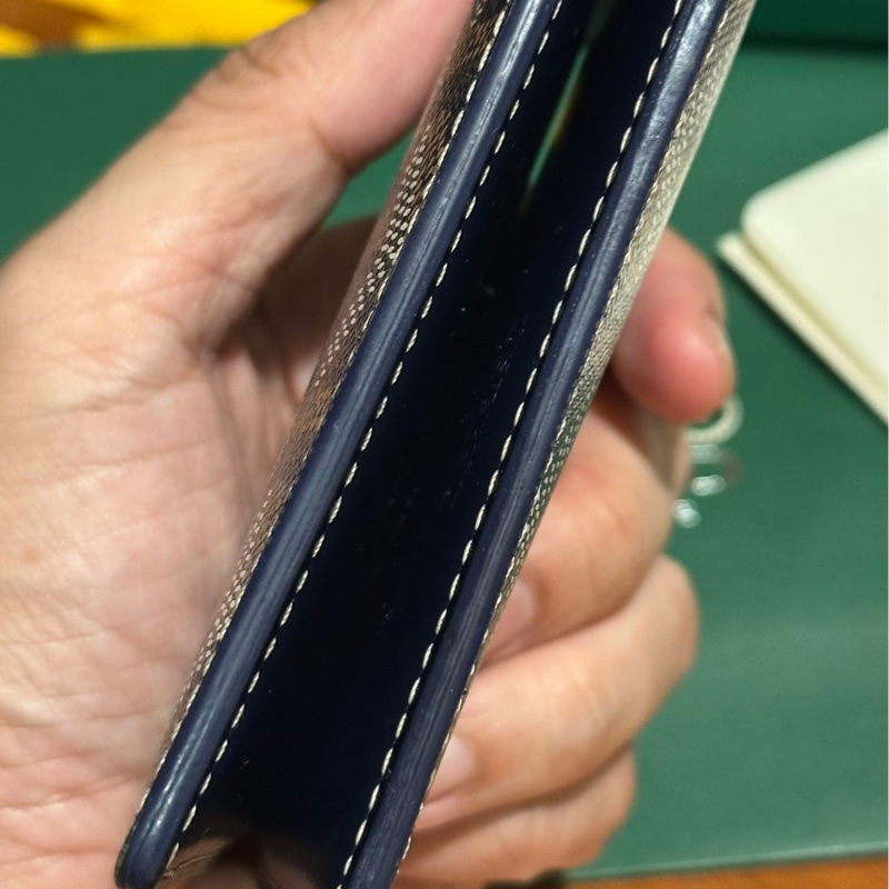 Goyard 短夾 深藍色-8