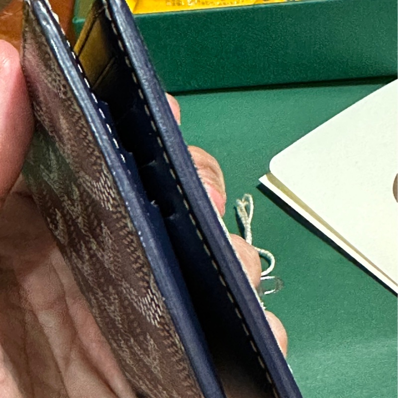 Goyard 短夾 深藍色-9