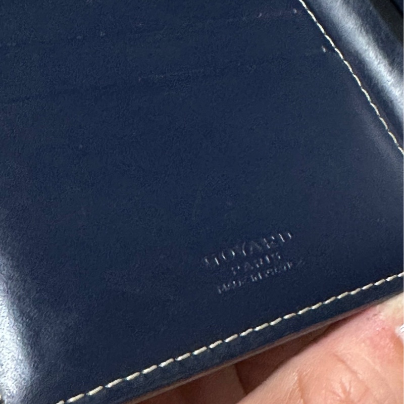 Goyard 短夾 深藍色-11
