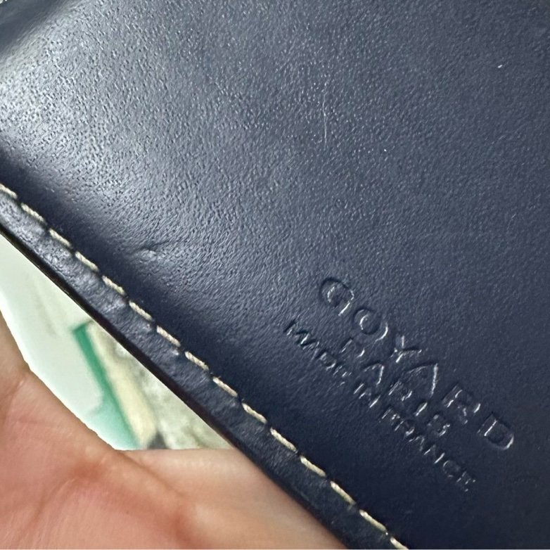 Goyard 短夾 深藍色-13